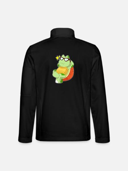 Turtle Sunglasses - Unisex Softshell Jacket - black