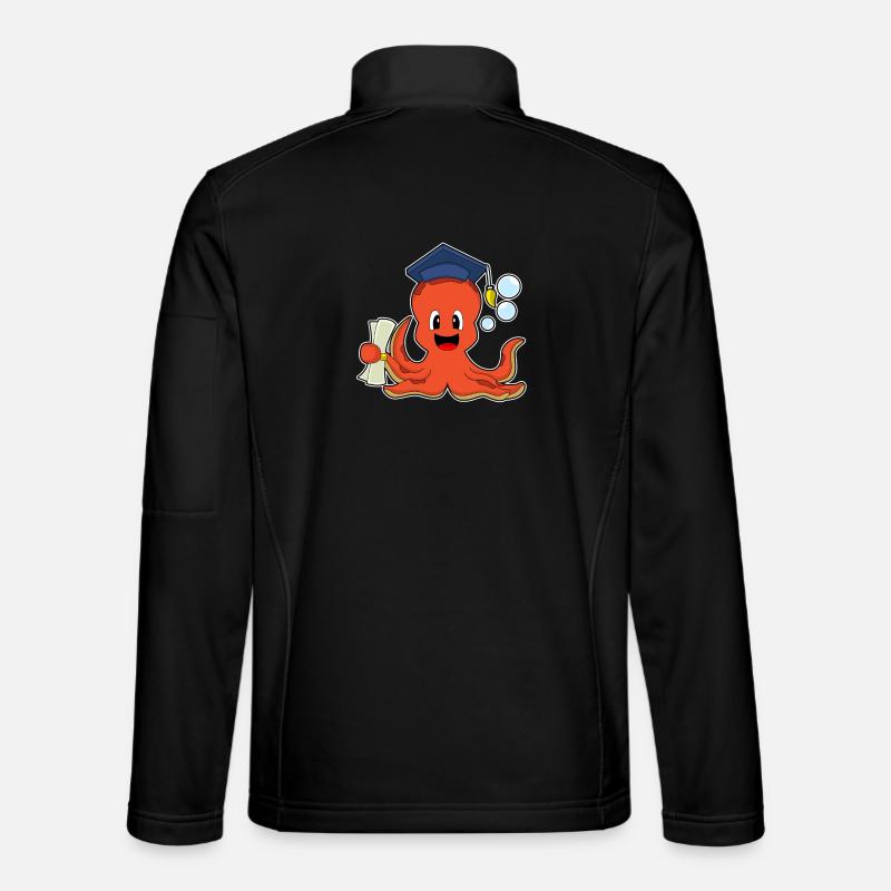 Octopus Student Diploma University Unisex Softshell Jacket