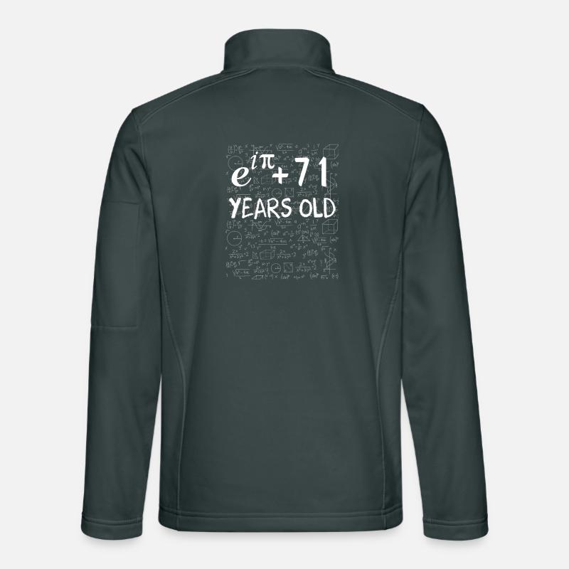 70th birthday 70 years Euler Identity math gift Unisex Softshell Jacket