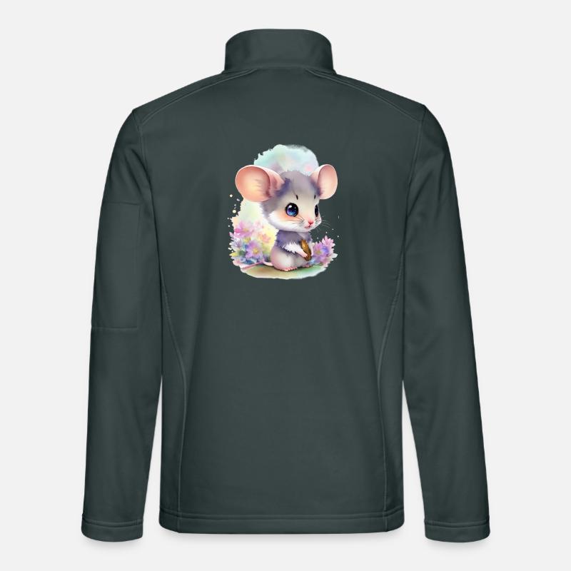 Cute Mouse Unisex Softshell Jacket