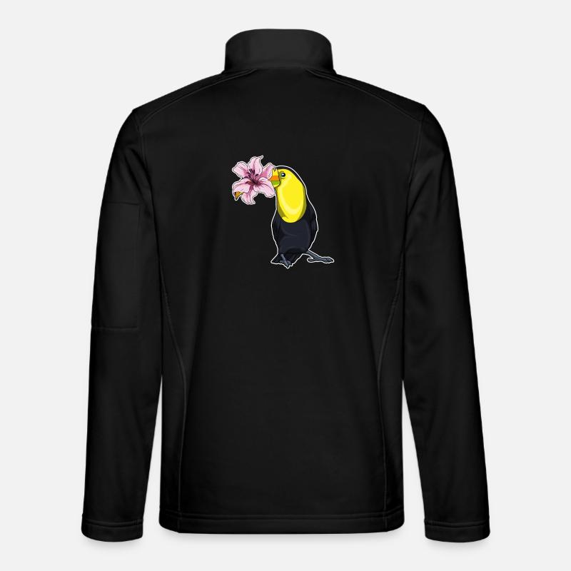 Toucan Lily - Unisex Softshell Jacket - black
