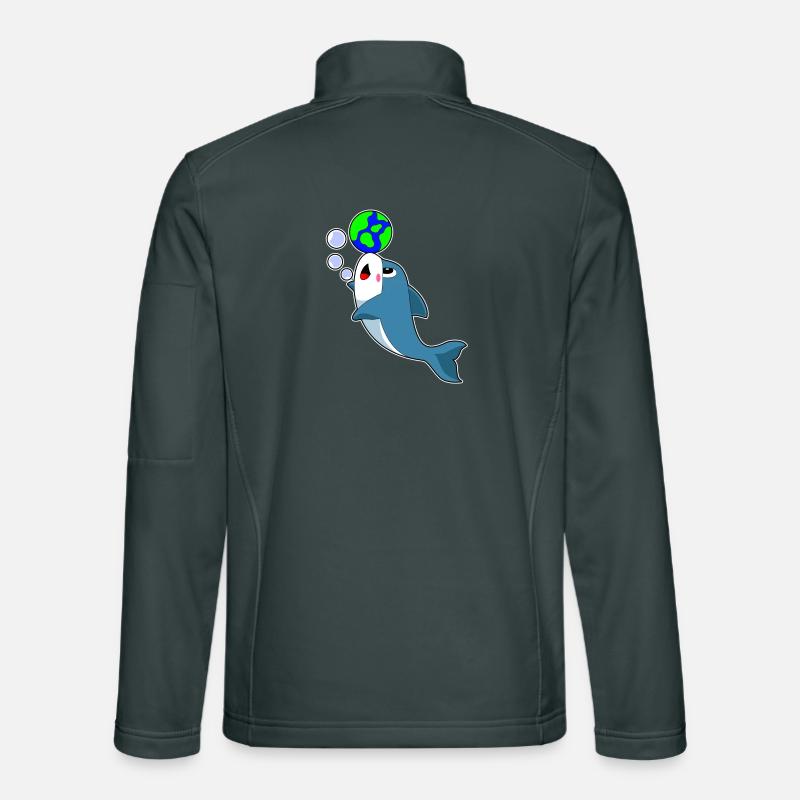 Globe Terre Dauphins Veste en tissu softshell Unisexe