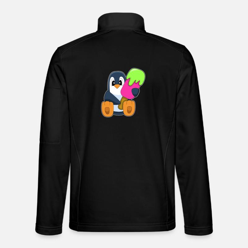 Penguin Popsicle - Unisex Softshell Jacket - black