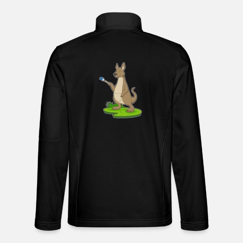 Känguru Maler Pinsel Malen - Unisex Softshelljacke - Schwarz