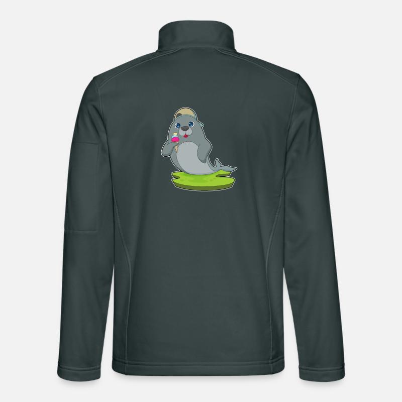 Glace gaufre de phoque Veste en tissu softshell Unisexe