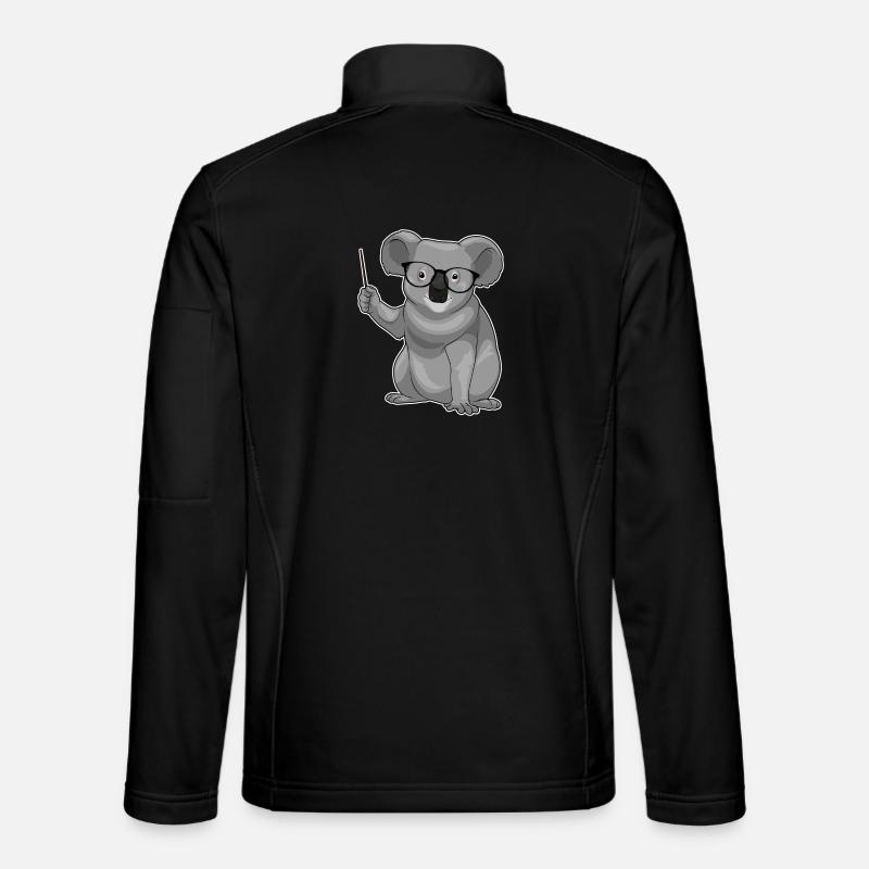 Koala Lehrer Pointer - Unisex Softshelljacke - Schwarz