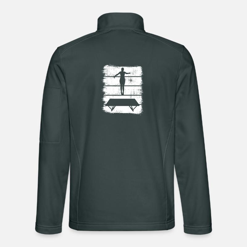 Trampoline drawing Unisex Softshell Jacket
