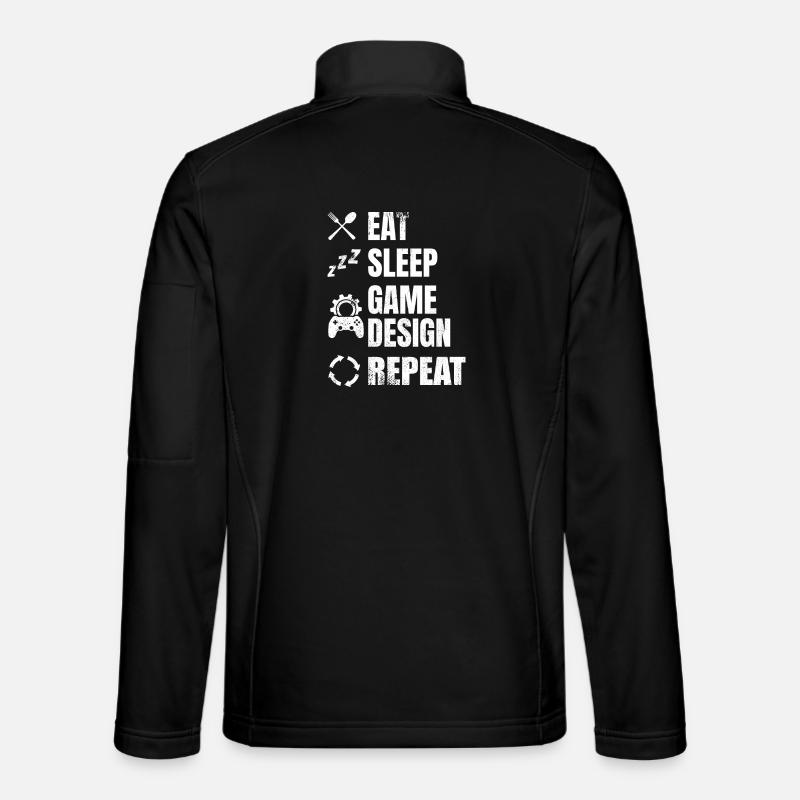 Game Designer Routine - Unisex Softshell Jacket - black