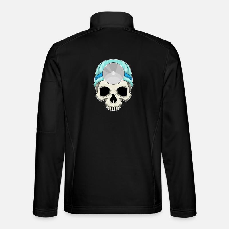 Skull Doctor Stéthoscope - Veste en tissu softshell Unisexe - noir