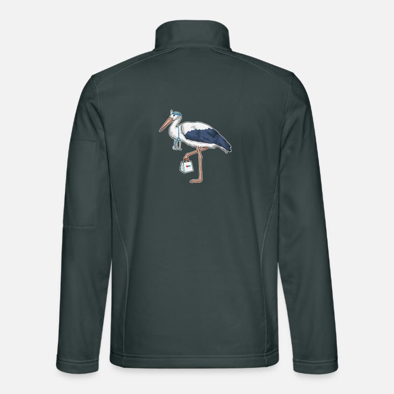 Storch Krankenschwester Stethoskop Unisex Softshelljacke