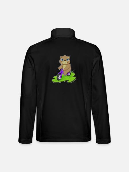 Vélo d’ours - Veste en tissu softshell Unisexe - noir