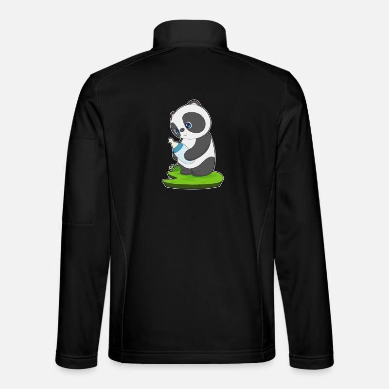 Lait de bébé Panda - Veste en tissu softshell Unisexe - noir