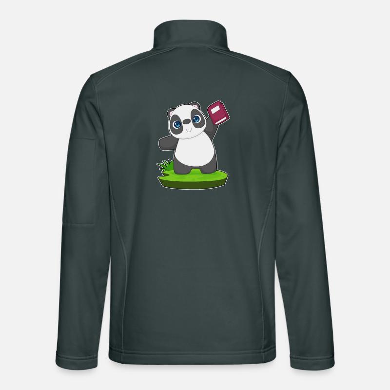 Livre Panda Veste en tissu softshell Unisexe