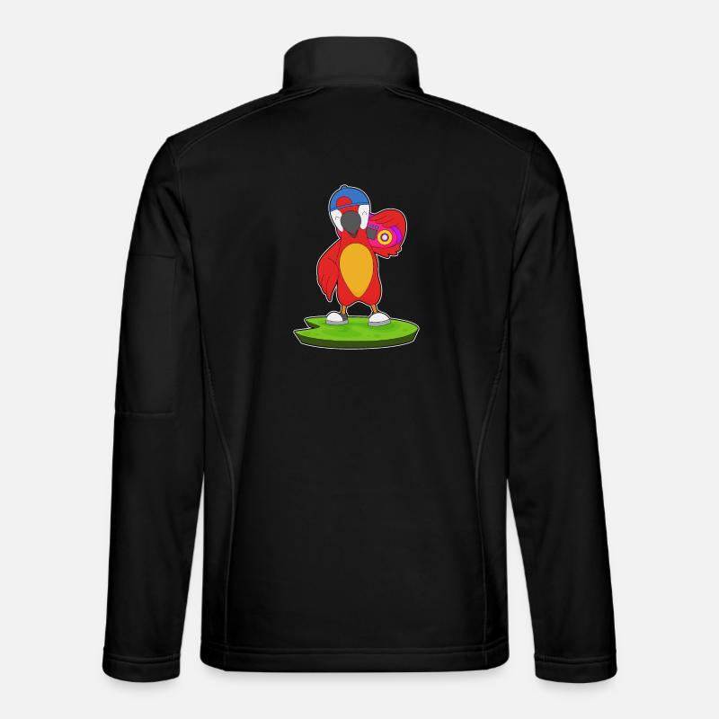 Parrot Ghetto Blaster Music Unisex Softshell Jacket