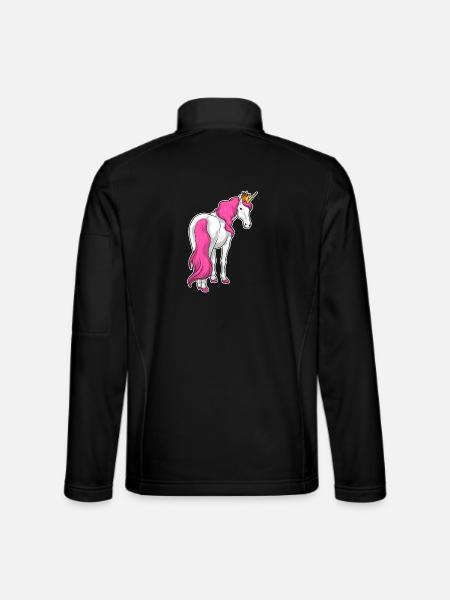 Unicorn Crown - Unisex Softshell Jacket - black