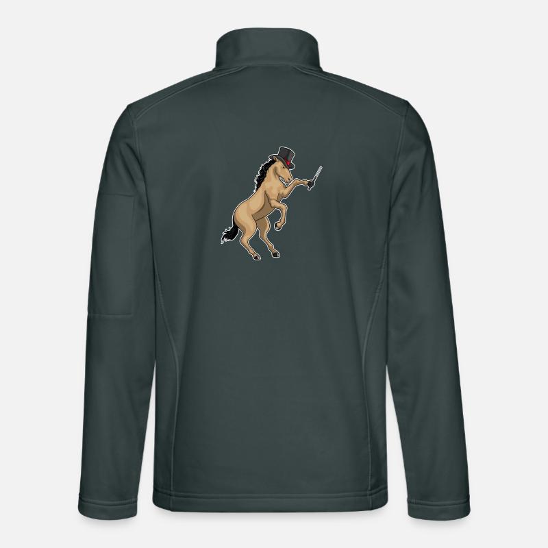 Pferd Zauberer Zauberstab Unisex Softshelljacke
