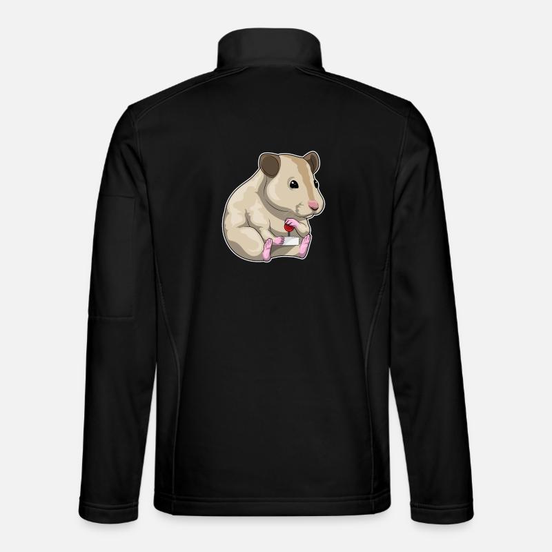 Hamster Gamer Controller - Unisex Softshelljacke - Schwarz