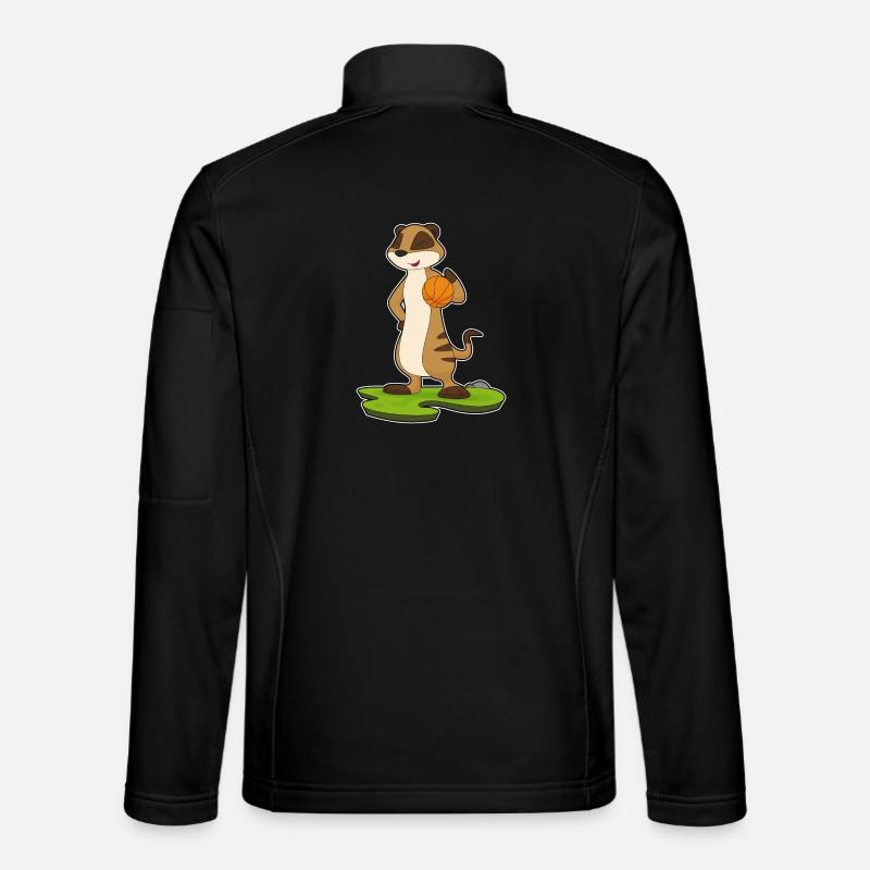 Suricate Basketteur Basketteur Basket-ball - Veste en tissu softshell Unisexe - noir