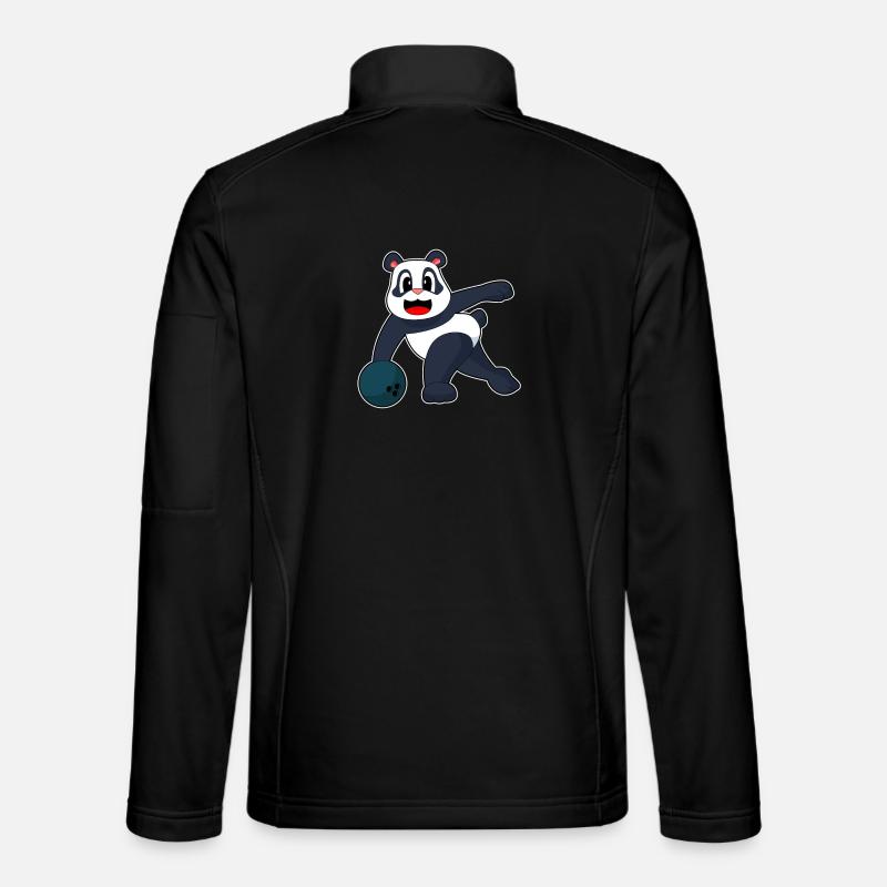 Panda Bowling Bowlingkugel - Unisex Softshelljacke - Schwarz