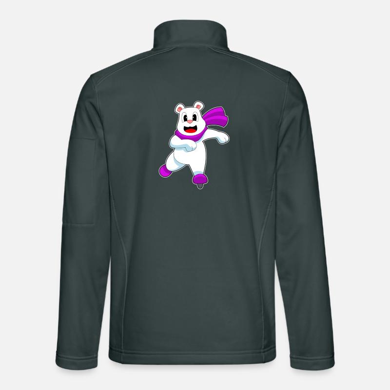 Eisbär Eislaufen Schlittschuhe Unisex Softshelljacke