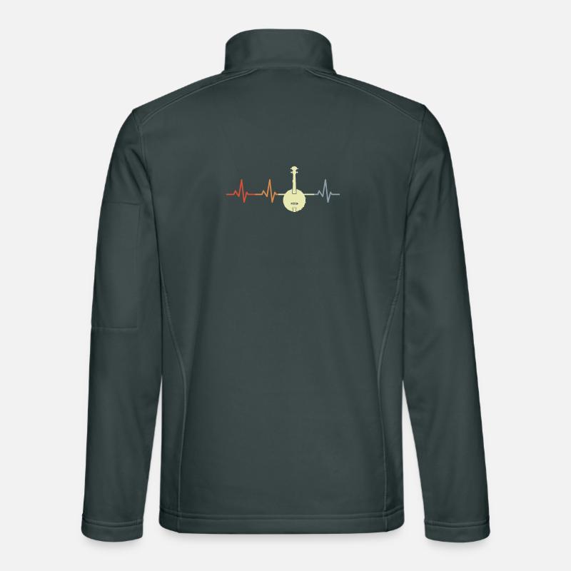 Banjo Heart Line Unisex Softshell Jacket