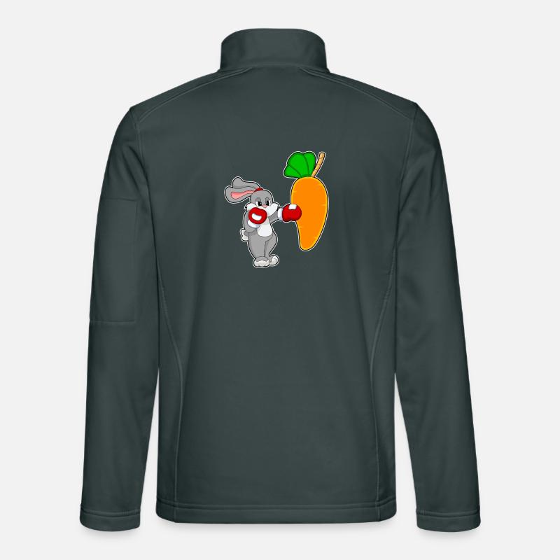 Rabbit Boxer Punching Bag Boxing Unisex Softshell Jacket