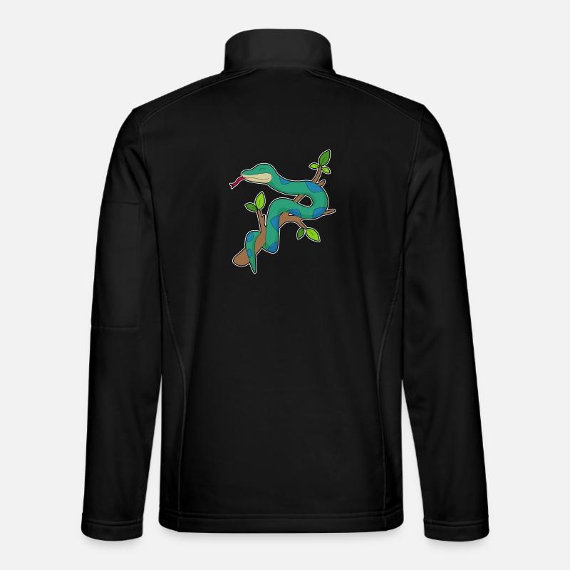 Snake Branch - Unisex Softshell Jacket - black