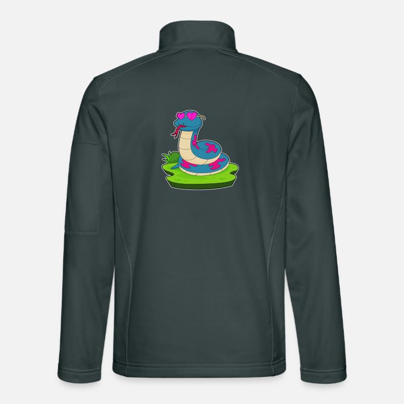 Snake Glasses Unisex Softshell Jacket