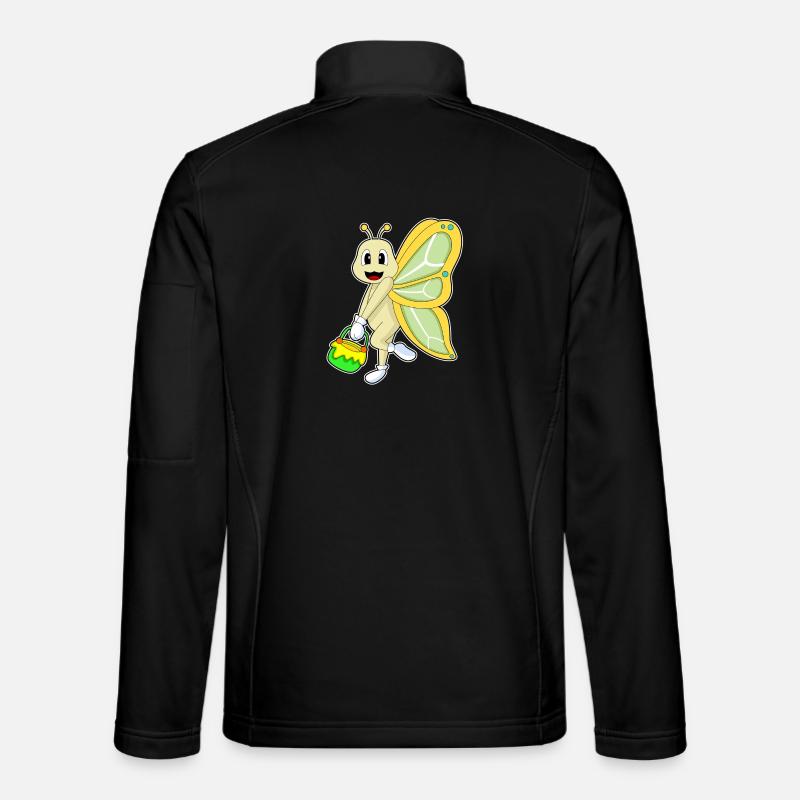 Schmetterling Honig - Unisex Softshelljacke - Schwarz