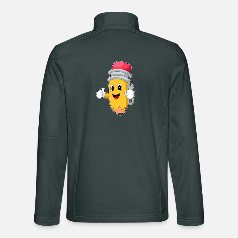 Pencil Mechanic Wrench Workshop Unisex Softshell Jacket