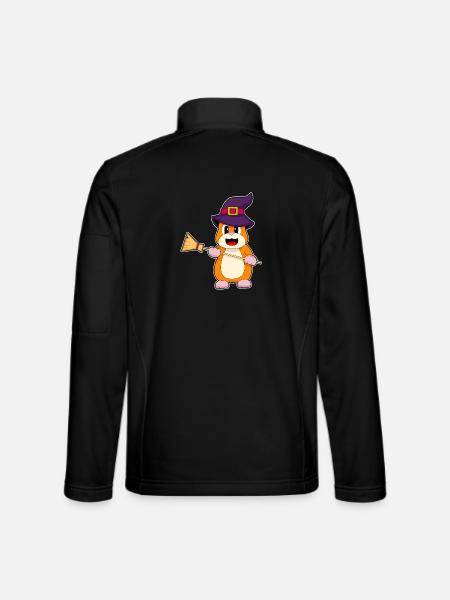 Balai sorcier hamster - Veste en tissu softshell Unisexe - noir