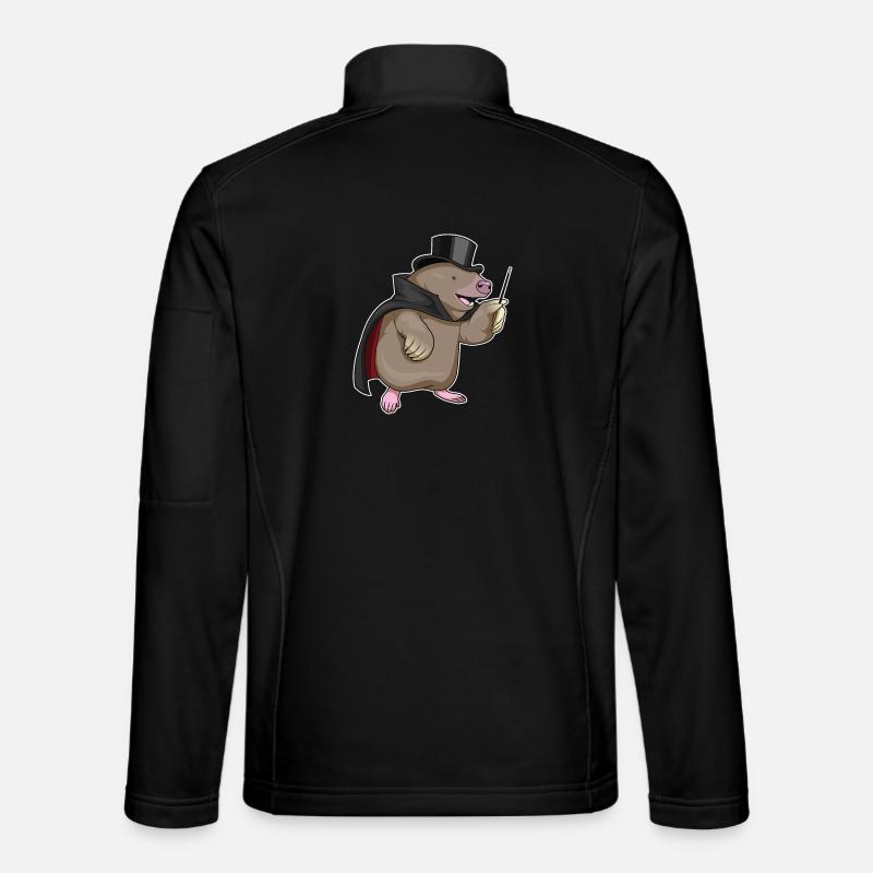 Mole Wizard Wand - Unisex Softshell Jacket - black