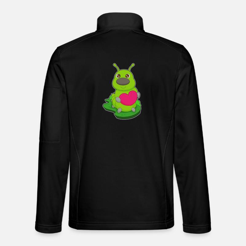 Cœur de chenille - Veste en tissu softshell Unisexe - noir
