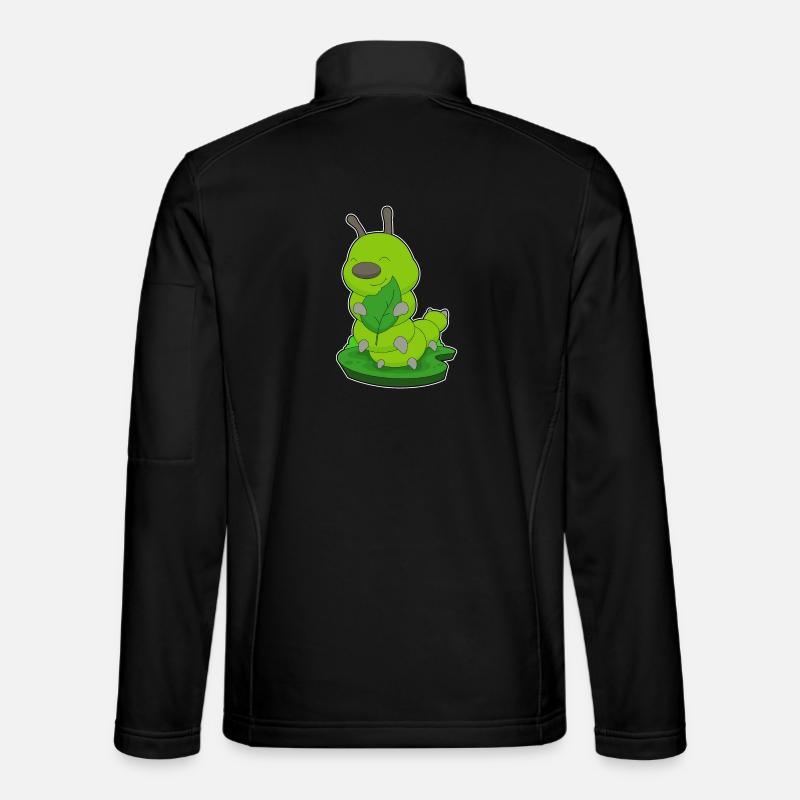 Caterpillar Leaf - Unisex Softshell Jacket - black