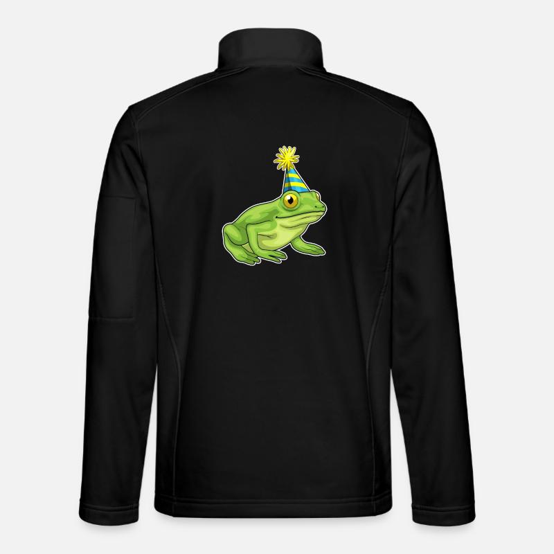 Frosch Party Partyhut - Unisex Softshelljacke - Schwarz
