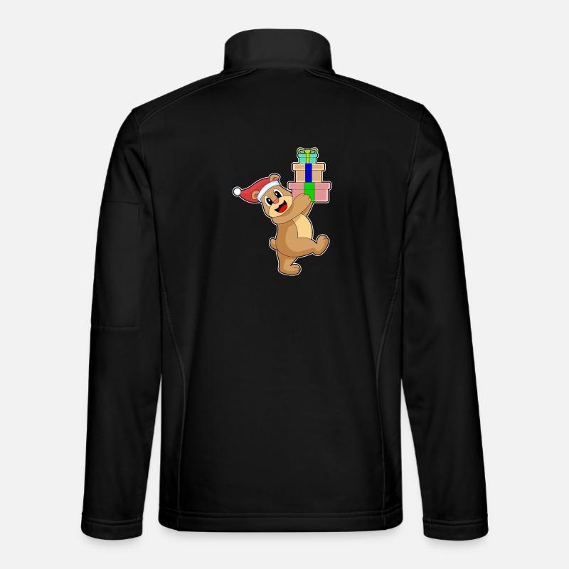 Bear Christmas Packages Unisex Softshell Jacket