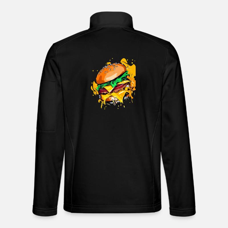 Extra Cheese Burger Cheeseburge - Unisex Softshell Jacket - black