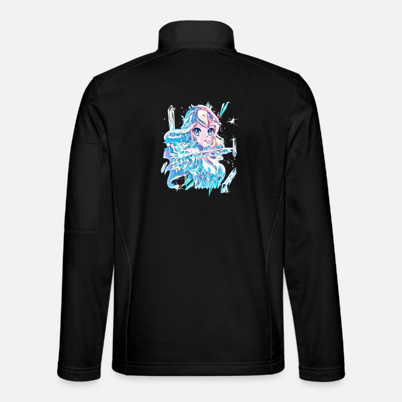 Winter Ice Queen with Ice Crystals Unisex Softshell Jacket