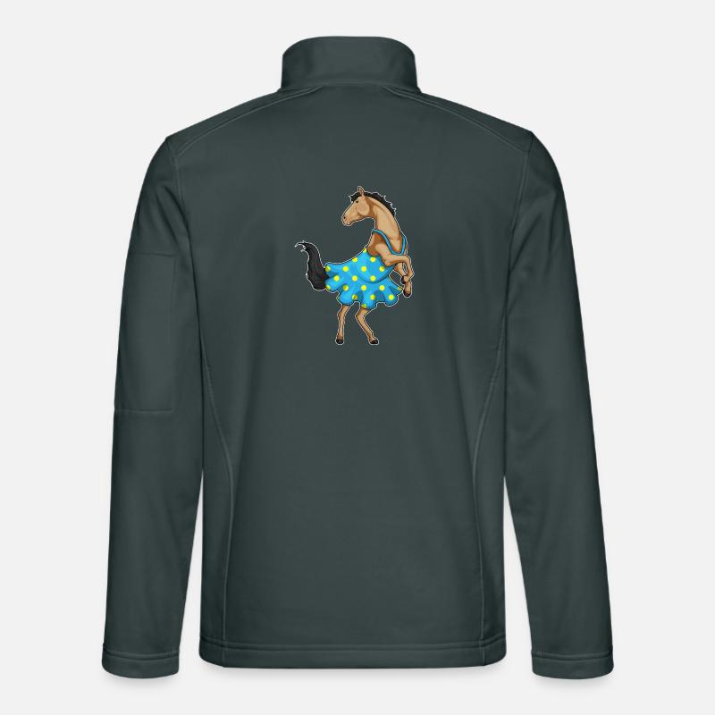 Robe cheval à pois Veste en tissu softshell Unisexe