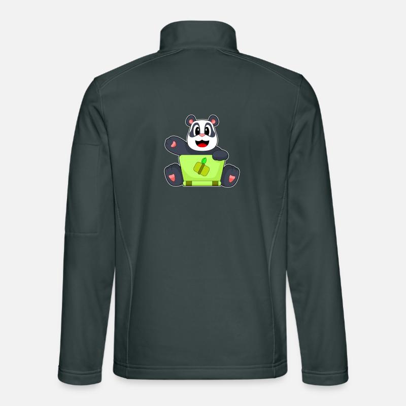 Panda Laptop Unisex Softshell Jacket