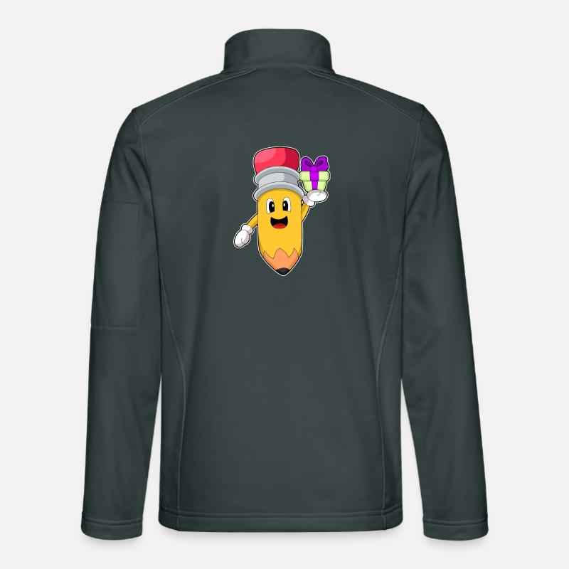 Pencil Christmas Package Unisex Softshell Jacket