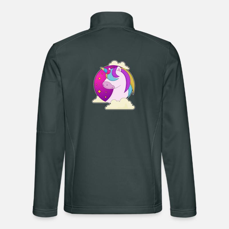Nuages Licorne Veste en tissu softshell Unisexe