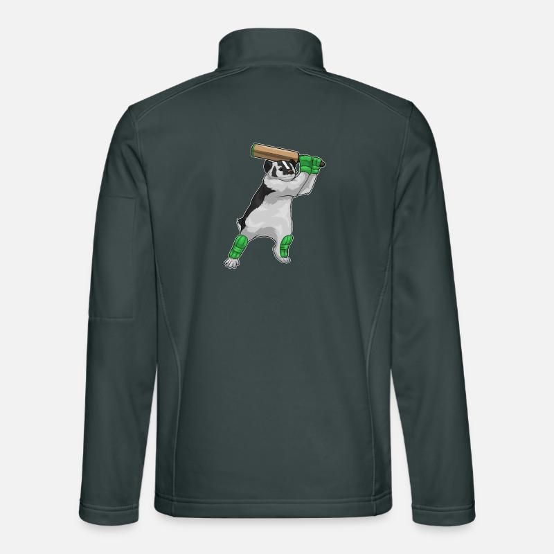 Dachs Cricket Cricketschläger Unisex Softshelljacke