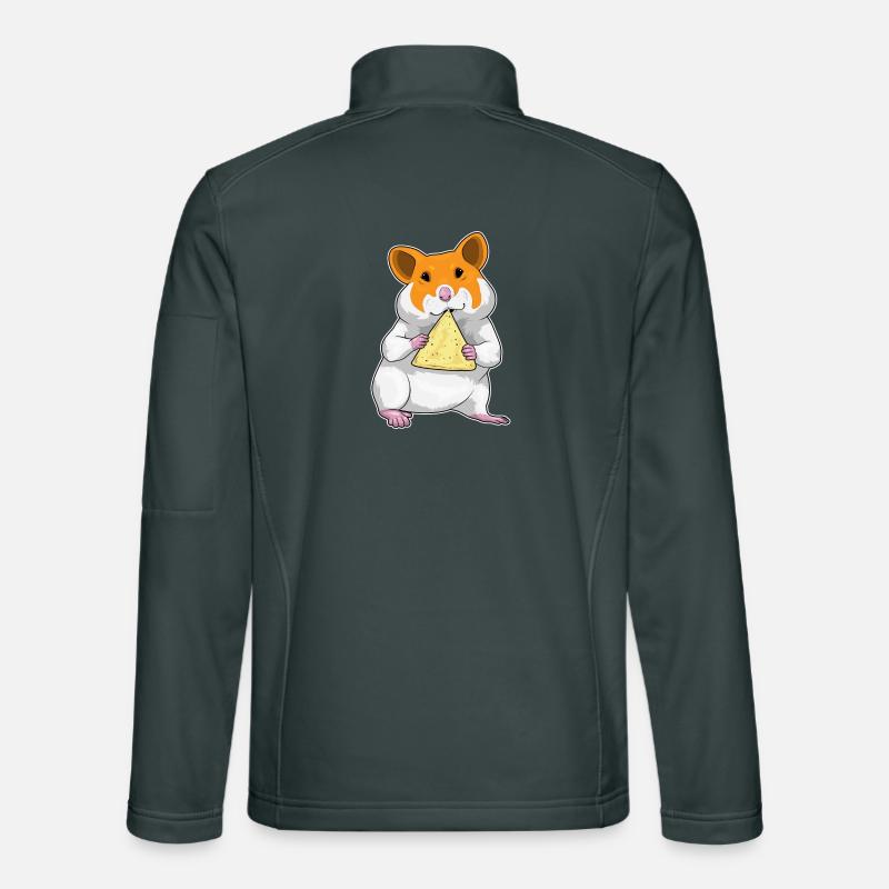 Hamster Potato Chips Unisex Softshell Jacket