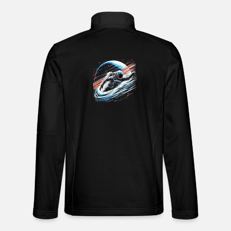 Astronaut Planet Space - Unisex Softshell Jacket - black