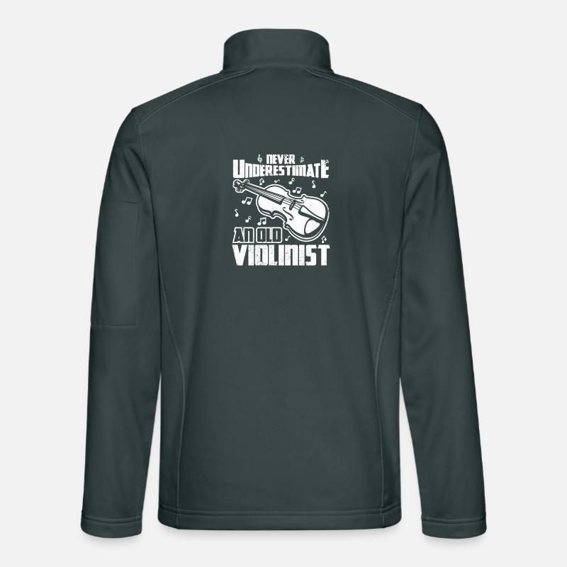 Never underestimate an old violinist Unisex Softshell Jacket