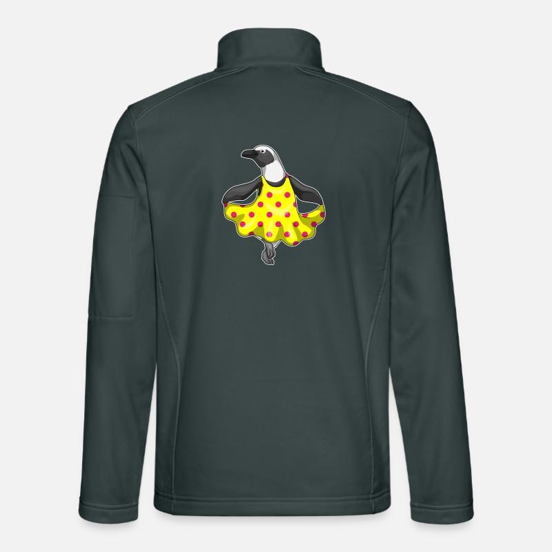 Pinguin Polka Dots Kleid Unisex Softshelljacke