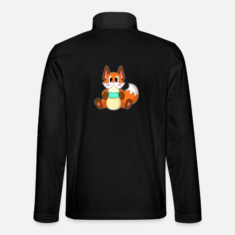 Fox Baby Milk Bottle Unisex Softshell Jacket