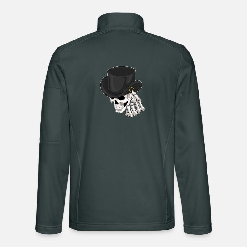 Totenkopf Bräutigam Ehering Hochzeit Unisex Softshelljacke