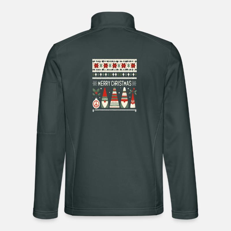 Christmas Gnomes Strickmuster Unisex Softshelljacke